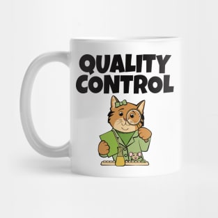 Quality Control Lab Cat and Mouse Mug